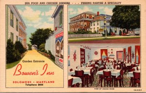 Bowen's Inn Solomons Maryland Postcard