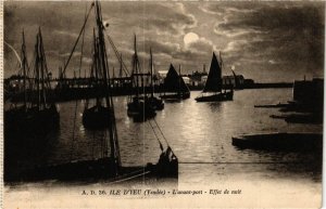 CPA ILE-d'YEU - L'avant-PORT - Effet du nuit (636949)