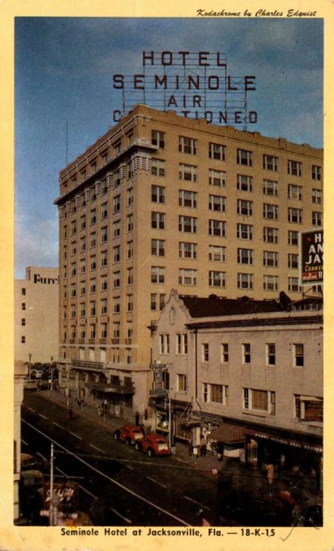 Florida Jacksonville Seminole Hotel 1950 Dexter Press