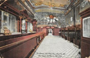 LPS59 Seattle Washington Postcard Interior View The Mecca Buffet Restaurant