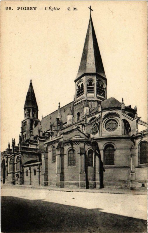 CPA POISSY - L'Église (102884)