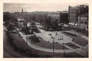 Leningrad Russia Park Street Scene Real Photo Antique Postcard J74321