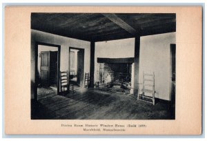 c1905 Dining Room Historic Winslow House Marshfield Massachusetts MA Postcard