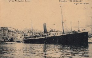 Postcard Ship Paquebot Doukkala Ligne du Maroc