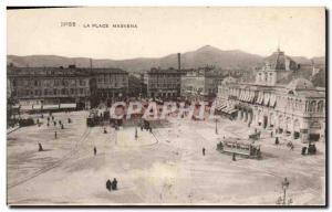 Old Postcard Nice Place Massena Tramway