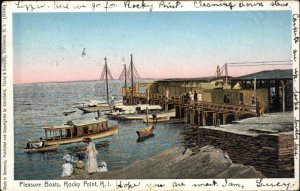 Rocky Point Rhode Island RI Plesaure Boats Copper Windows c1910 Postcard