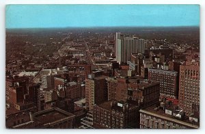 1964 ATLANTA GA VIEW FROM BANK OF GEORGIA BUILDING DOWNTOWN POSTCARD P2882