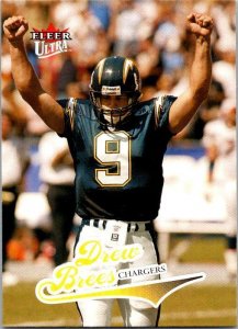 2004 Fleer Football Card Drew Brees San Diego Chargers sk9287