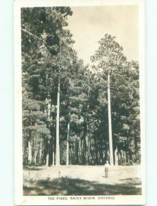 1940's rppc NICE VIEW Rainy River - Near Lake Of The Woods Ontario ON i7086