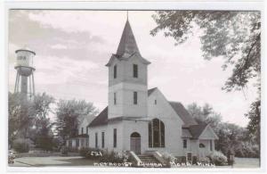 Methodist Church Mora Minnesota 1950s RPPC Real Photo postcard