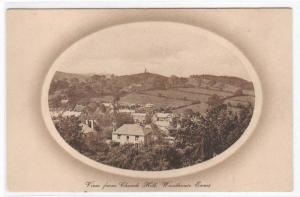 Woodhouse Eaves from Church Hill Leicestershire UK 1910c postcard