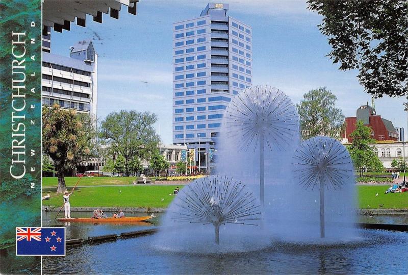 BT11699 Ferrier fountain outside the christchurch     New  Zealand