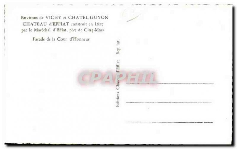 Postcard Modern Surroundings of Vichy Chatel Guyon Chateau of Effiat built by...