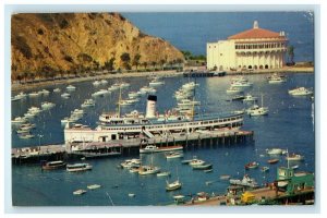 1964 S.S Catalina And The Catalina Casino Avalon Catalina Island CA Postcard