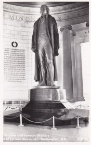 Washington D C Jefferson Memorial The Thomas Jefferson Statue Real Photo