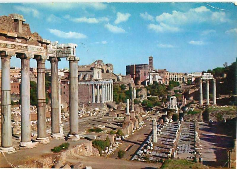 Postcard Roman Forum Rome Italy # 1351A