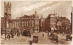 BRISTOL, England UK  ST AUGUSTINE'S BRIDGE Street Scene  PICTURE HOUSE  Postcard