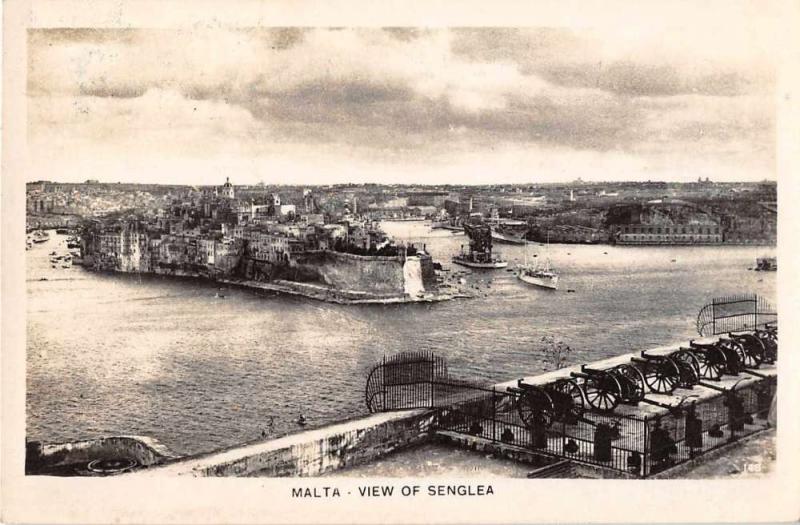 Senglea Malta Scenic View Real Photo Antique Postcard J53849 