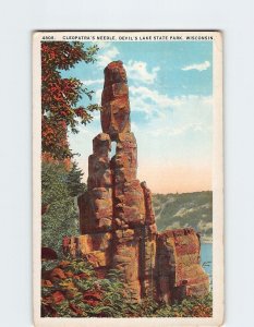 Postcard Cleopatra's Needle, Devil's Lake State Park, Baraboo, Wisconsin