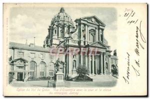 Old Postcard Church Paris Du Val De Grace View d & # 39Ensemble With The Cour...