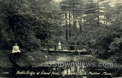 Rustic Bridge, Pine Banks Park - Malden, Massachusetts MA