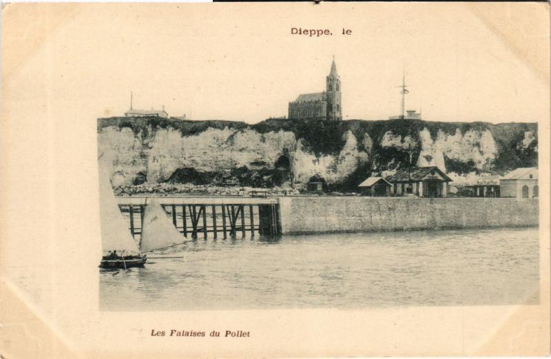 CPA DIEPPE-Les Falaises du Pollet (347296)