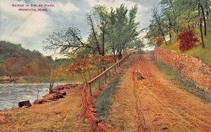 MANKATO MINNESOTA~SCENE IN SIBLEY PARK 1922 V O HAMMON PUBLISHED POSTCARD