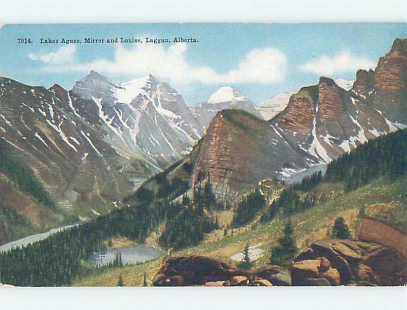 Divided-back NATURE SCENE Laggan At Lake Louise - Near Banff Alberta AB AD5167