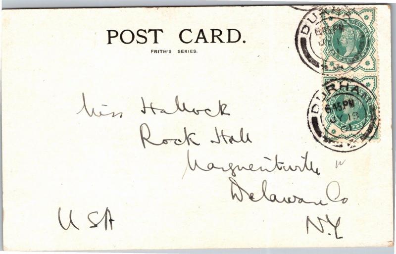 Door Knocker, Durham Cathedral Sanctuary c1901 UDB Vintage Postcard I12