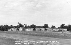 Detroit Michigan Morningside Autel Motel Real Photo Vintage Postcard AA74592