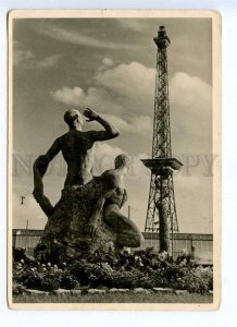 289927 GERMANY Berlin TV tower AVANT-GARDE Vintage photo postcard