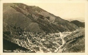 Wallace Idaho Mining Center Aerial View RPPC Photo Postcard 21-9291