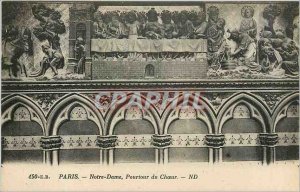 Old Postcard Paris Notre Dame Circumference Choir