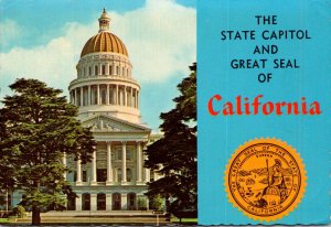California Sacramento Seal and State Capitol