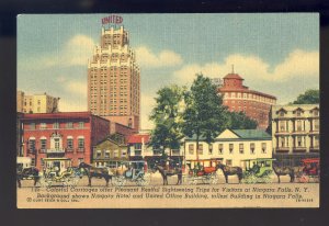 Niagara Falls, New York/NY Postcard, Horse Drawn Sightseeing Carriages