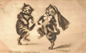 The Merry Widow Waltz Artist Signed 1911 Postcard