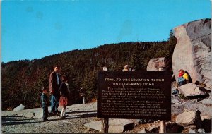 Great Smoky Mountains Entrance To Observation Tower Trail Marker