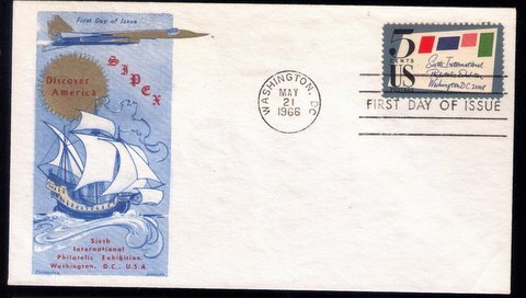 1966 US Sc #1310 FDC SIPEX Great Condition.