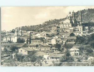 old rppc WIDE PANORAMIC VIEW OF TOWN Taxco - Guerrero Mexico HM1911