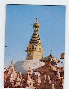 Postcard Swoyambhunath Stupa, Kathmandu, Nepal