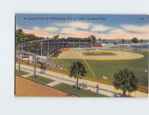 Postcard At Lang Field, The Sunshine City, St. Petersburg, Florida