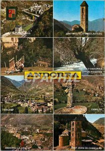 Postcard Modern Valls Andorra Various aspects of