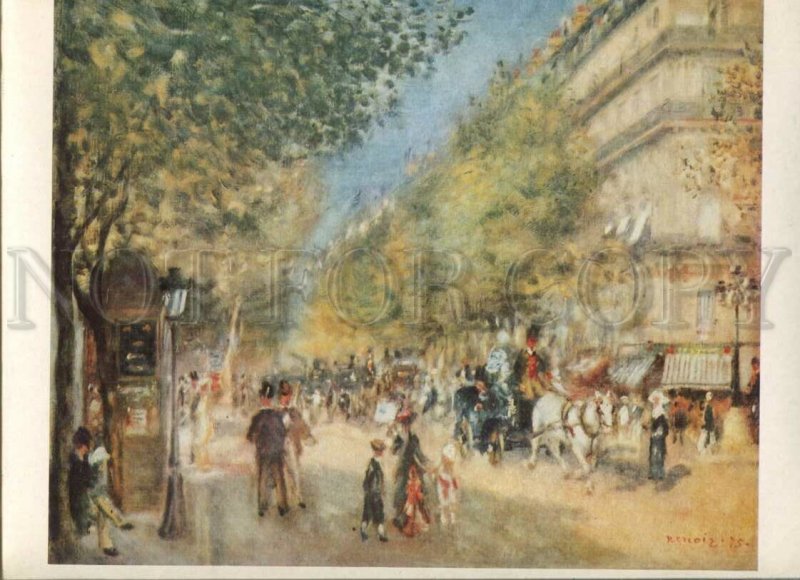 434410 Perre Auguste Renoir On the big boulevard old german Seemann poster