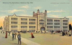Oklahoma City High School Oklahoma City OK 1910c postcard