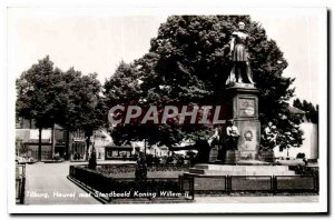 Old Postcard Tilburg Heuvel put Standbeeld Koning Willem II
