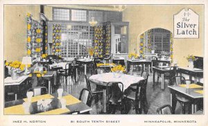 Silver Latch Restaurant Interior Minneapolis Minnesota postcard