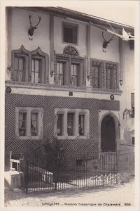 Switzerland Gruyeres Maison Historique de Chaiamala Real Photo