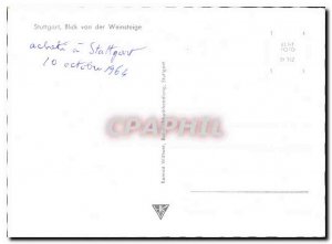 Old Postcard Stuttgart Blick von der Weinsteige