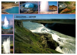 Postcard Iceland Gullfoss Geyser - multiview