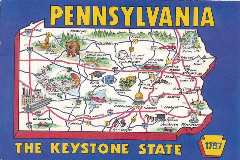 Keystone State - Map of Pennsylvania - pm 2003